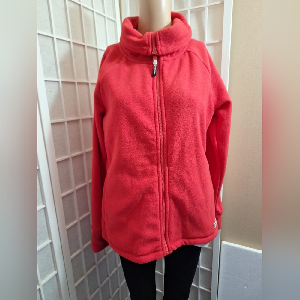 CALVIN KLEIN PERFORMANCE Red Zip Up Fleece Jacket M